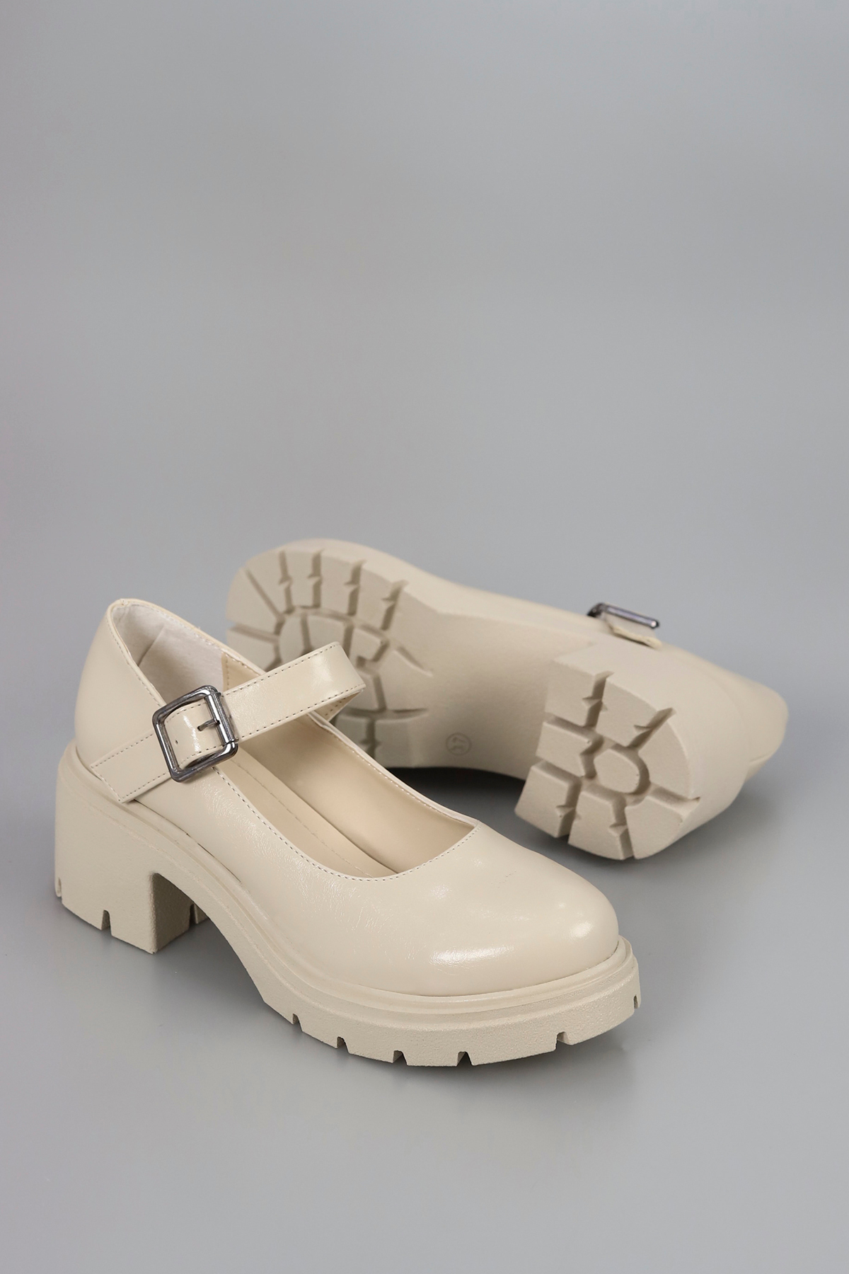 kajal ayakkabı JVL 027 Kemer Bağlamalı Loafer görsel 8