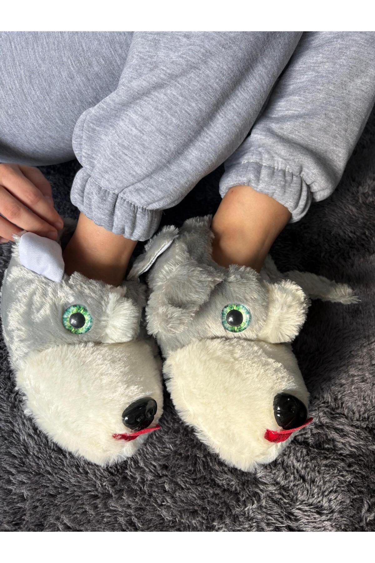 MODA Yumuşak Taban Sevimli Köpek Panduf