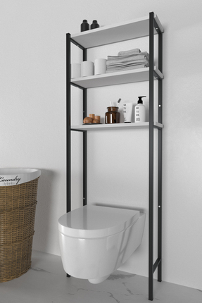 iyimi? Banyo Wc Arkası Üstü Düzenleyici Raf Organizatör Havluluk Metal Gövde ...