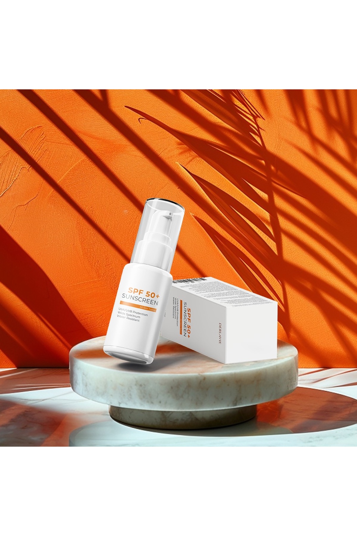 SPF 50+ Su Bazlı Güneş Kremi | UVA/UVB Geniş Spektrum Koruma | 60 ml — DLV-SUN-60 — تصویر 2 از 3