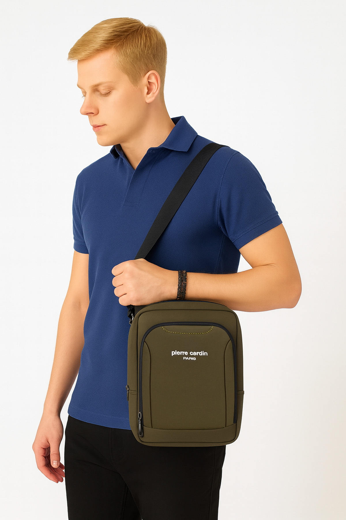 کیف پستچی مردانه راسته | پیر کاردین Pierre Cardin c002013-VR - تصویر 6