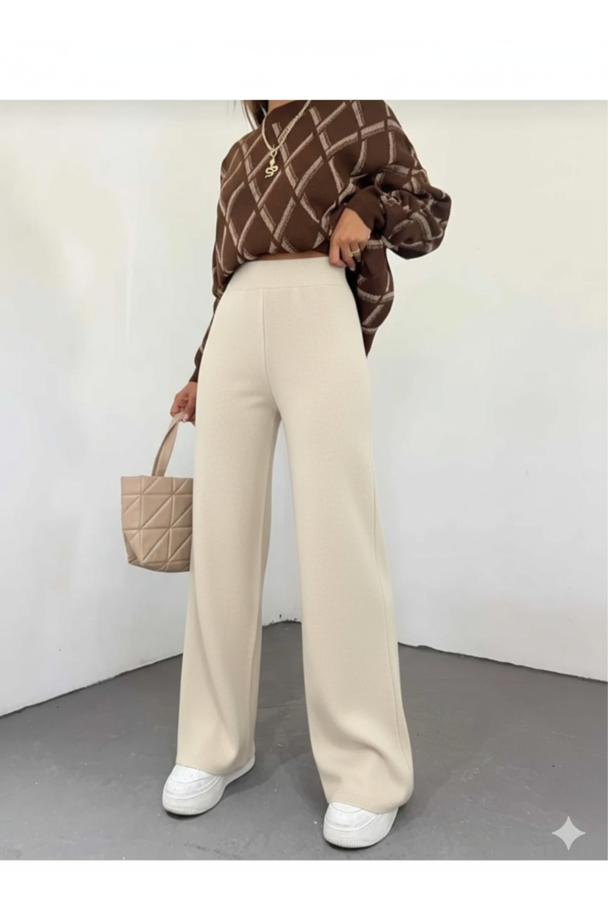 Women's Steel Knitwear Stone Pants