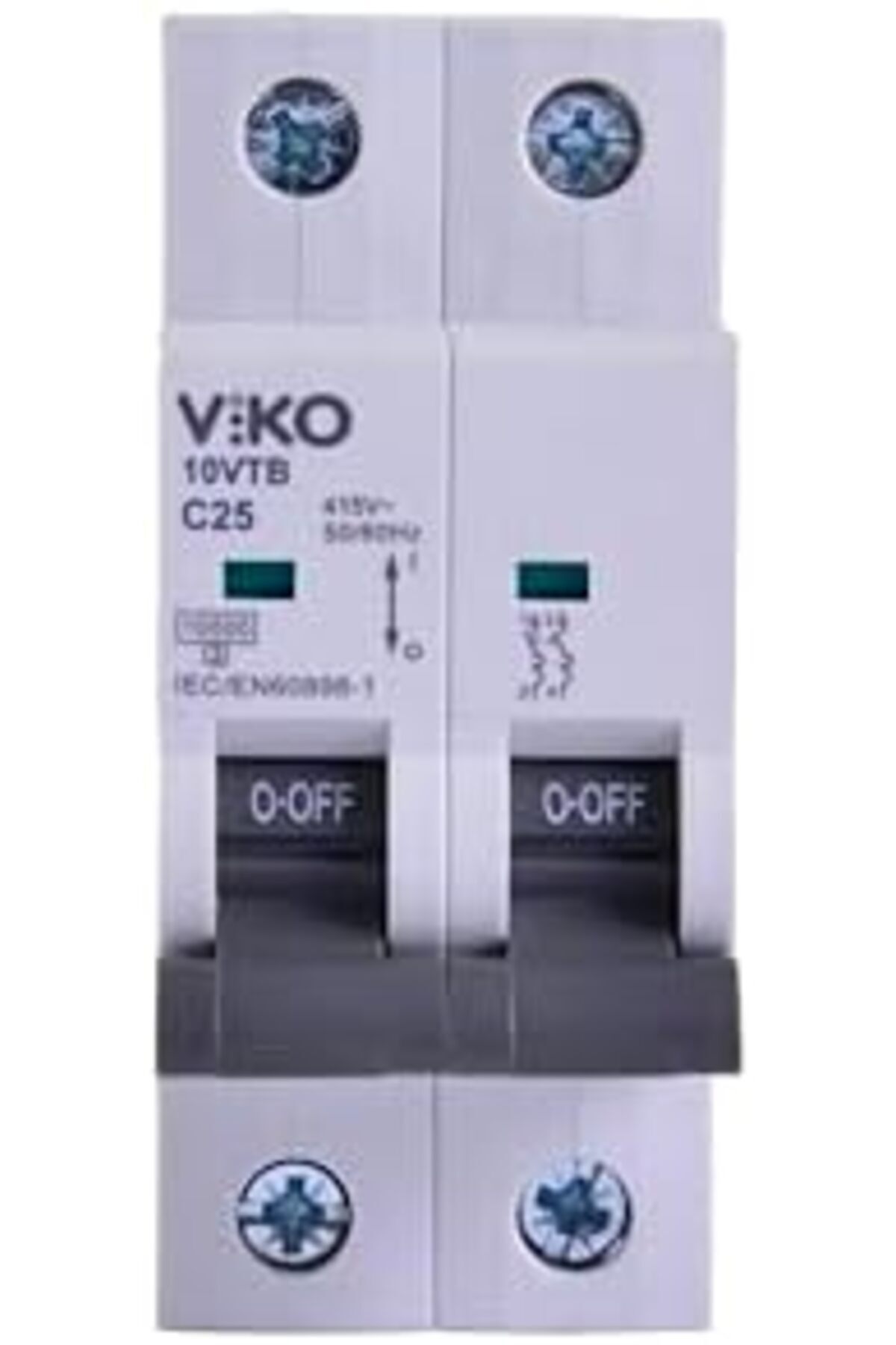 Yıldızan 10VTB-2C25 Otomatik Sigorta 10kA C Tipi 2 Kutup 25A 1158001