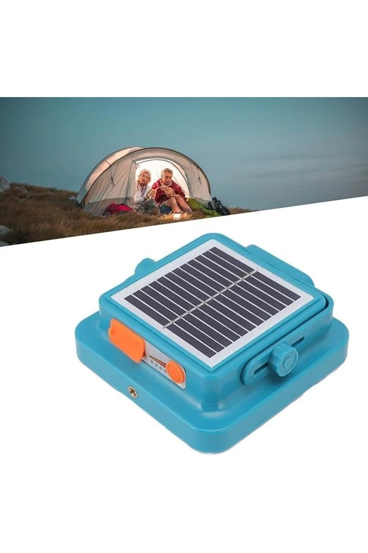 Yıldızan Solar Taşınabilir LED Kamp Lambası – 60W 60 LED USB Şarjlı Powerbank Özellikli Su Geçirmez Flaşhör 4