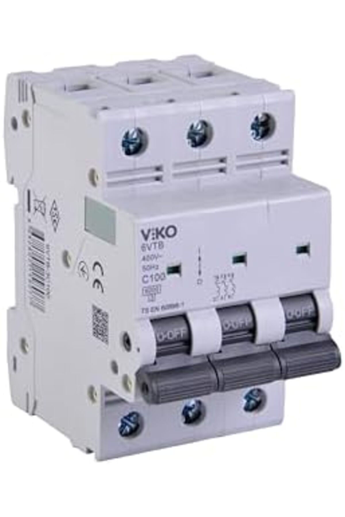 Yıldızan 6VTB-3C100 Otomatik Sigorta 6KA C Tipi 3 Kutup 100A 1190095