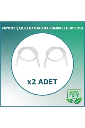 Vayomy Damacana Su Pompası Hortumu 55cm Yedek Hortum İç 6mm (2 ADET)