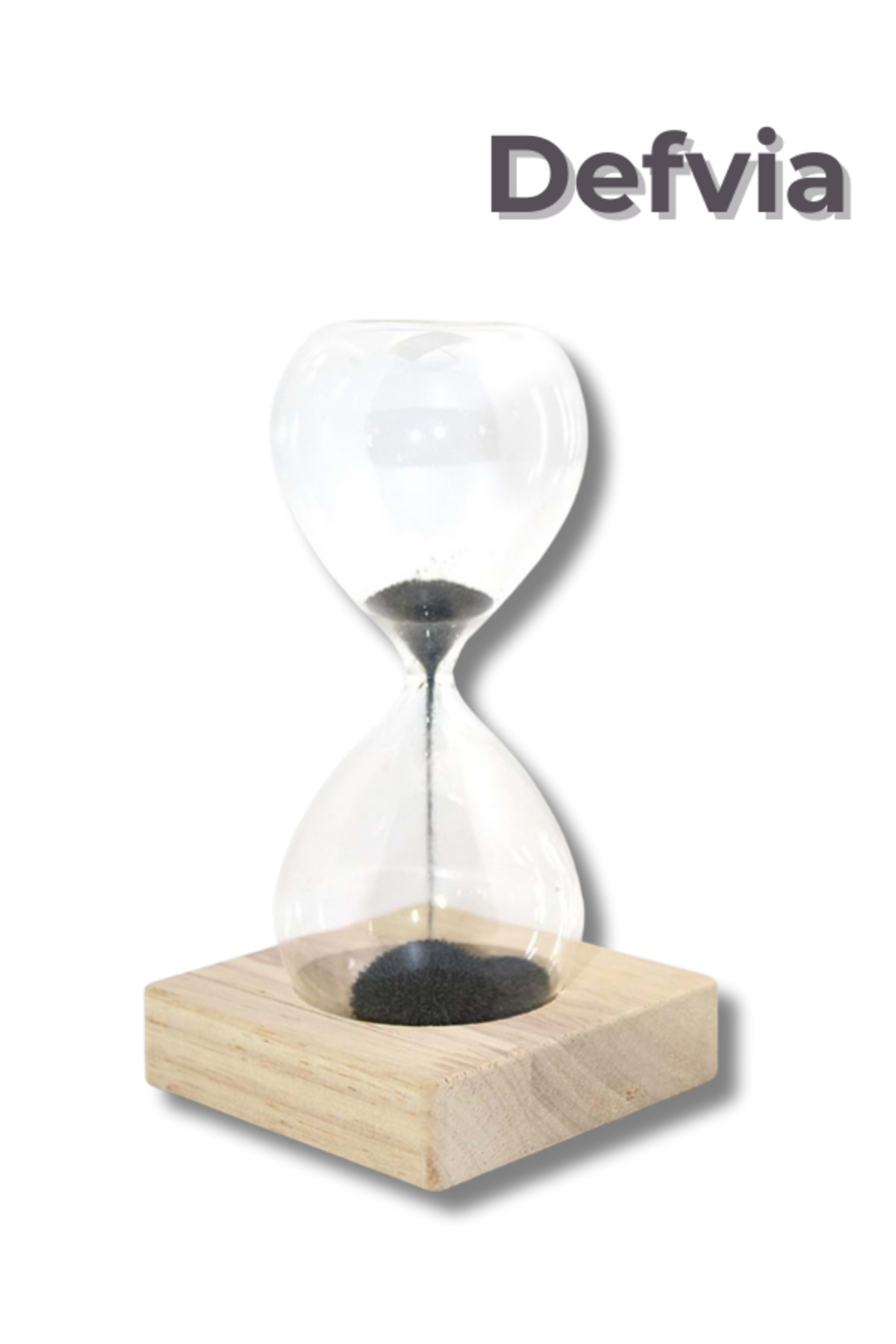 Defvia Mıknatıslı Dekoratif Masaüstü Kum Saati 15×8 cm Hediyelik