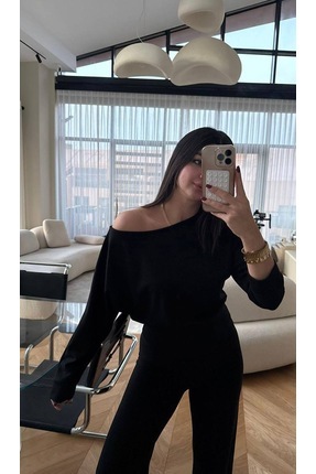 sinemtoprakbutik KADIN BASİC KAYIK YAKA BLUZ