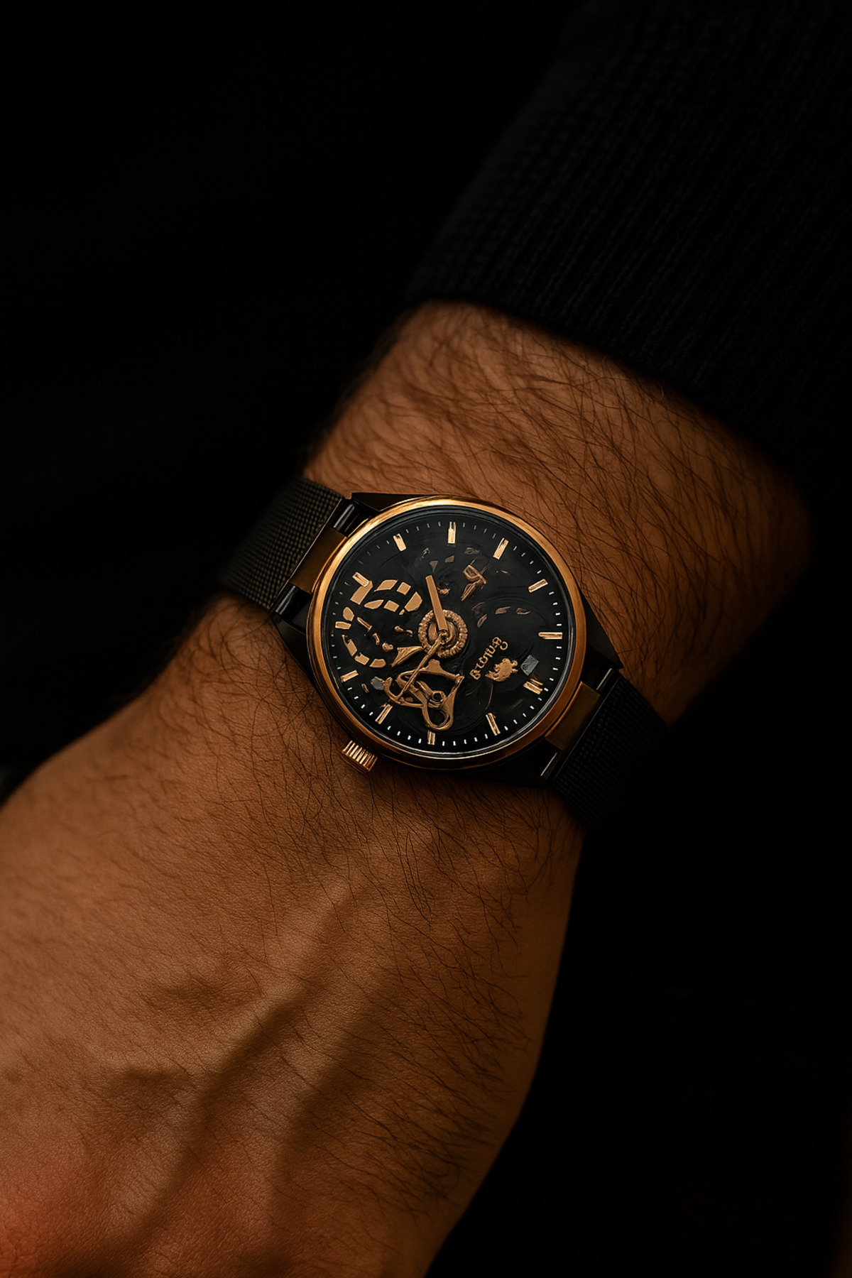 ساعت مچی مردانه حصیری ترانکس‌کاپان با تم شبح