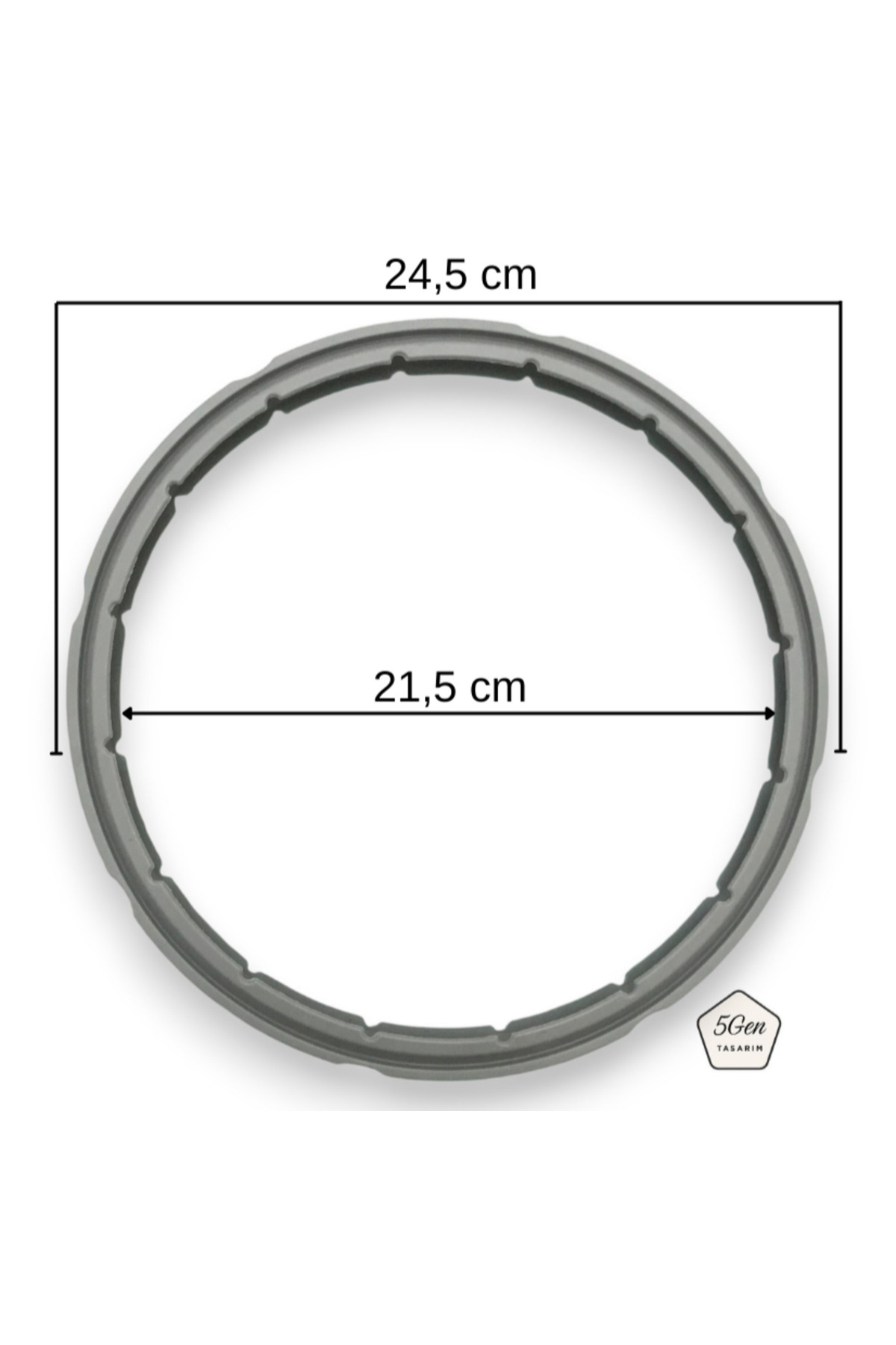 5Gen Tasarım Karaca Orbit, Perfect Pink Düdüklü Tencere Lastiği, Uyumlu Silikon Düdüklü Tencere Contası, 4-6 Lt