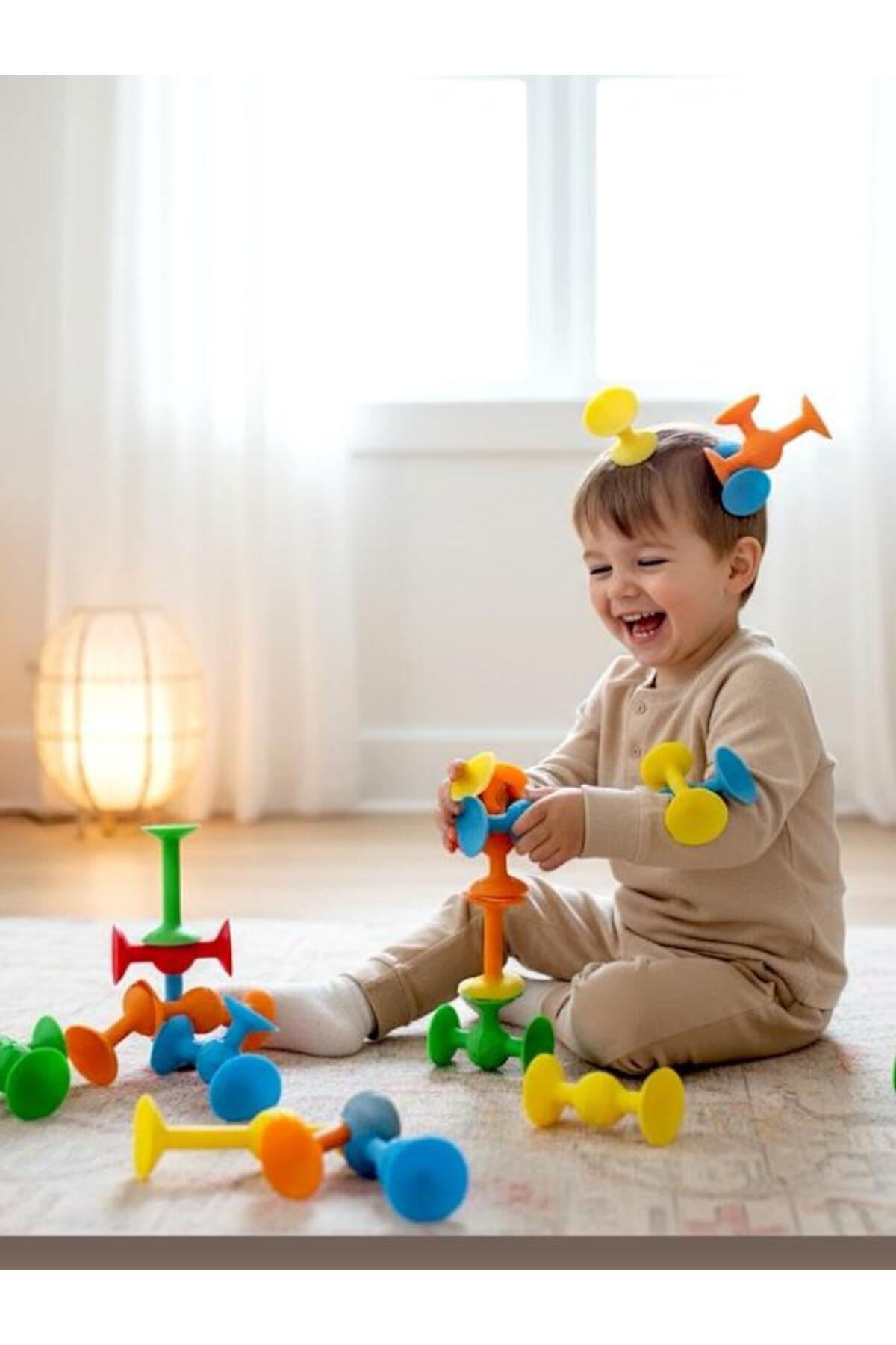 SAZE 25 Parça Vakumlu molekül Eğitici Oyuncak OYUN SETİ