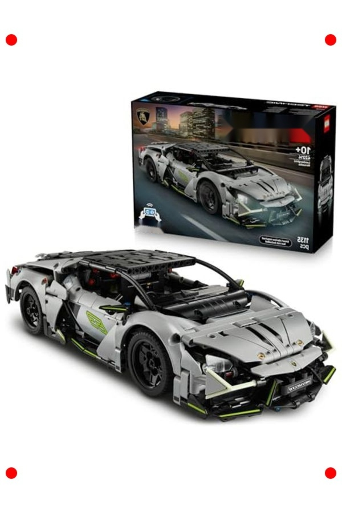 مجموعه ساخت خودروی اسپرت - با پایه استیکی - سنین ۱۰ سال به بالا