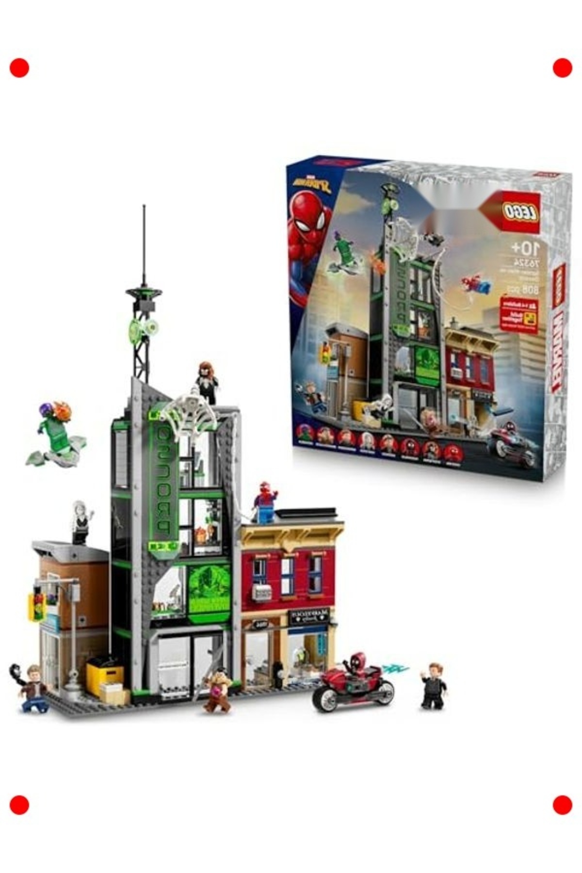 کیت ساختمانی ابرقهرمانی: ماجراجویی عنکبوت (۸۰۸ قطعه)