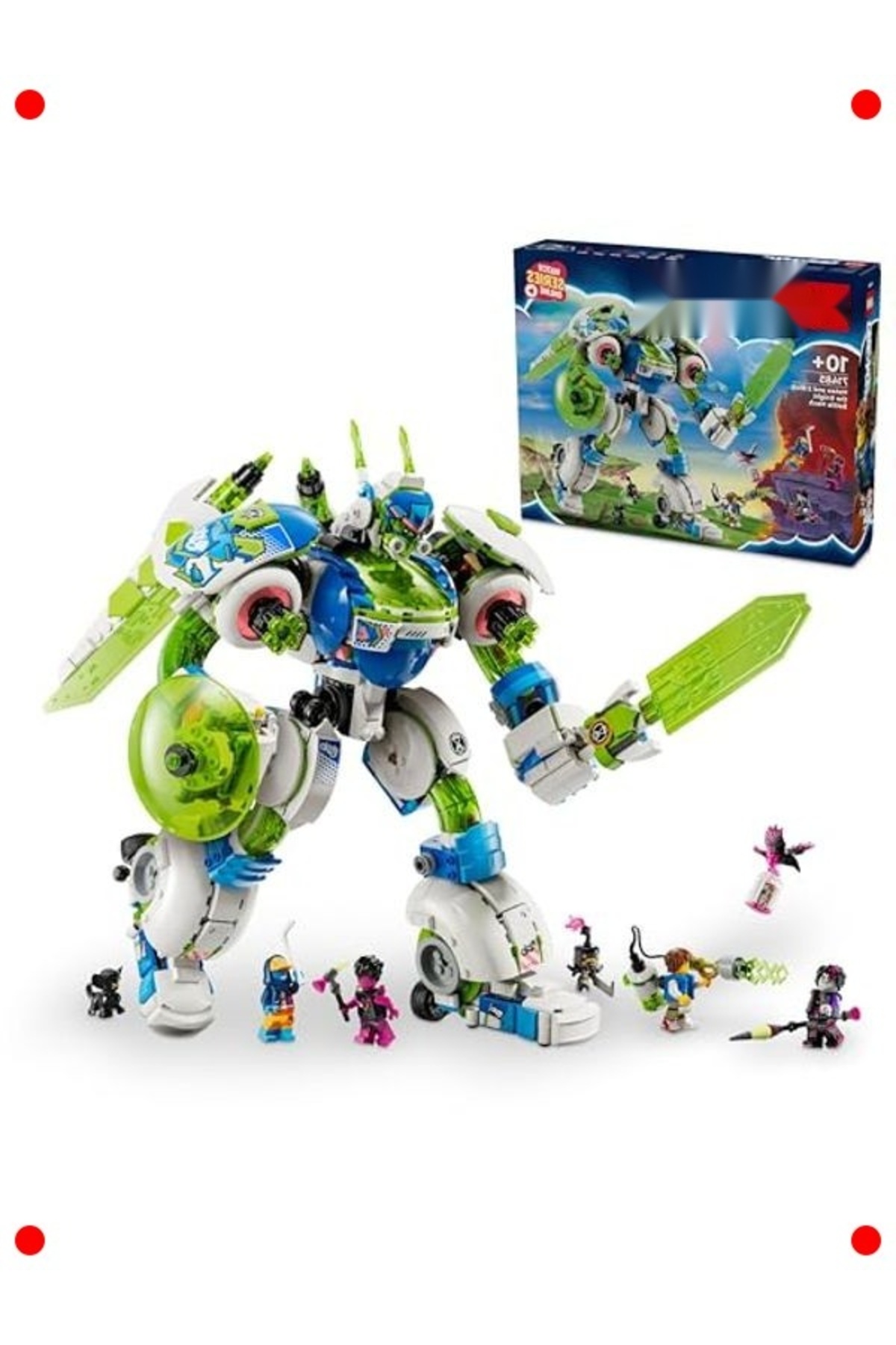 ست ربات جنگی دنیای رویا - ۱۳۳۳ قطعه، ۴ مینی‌فیگور