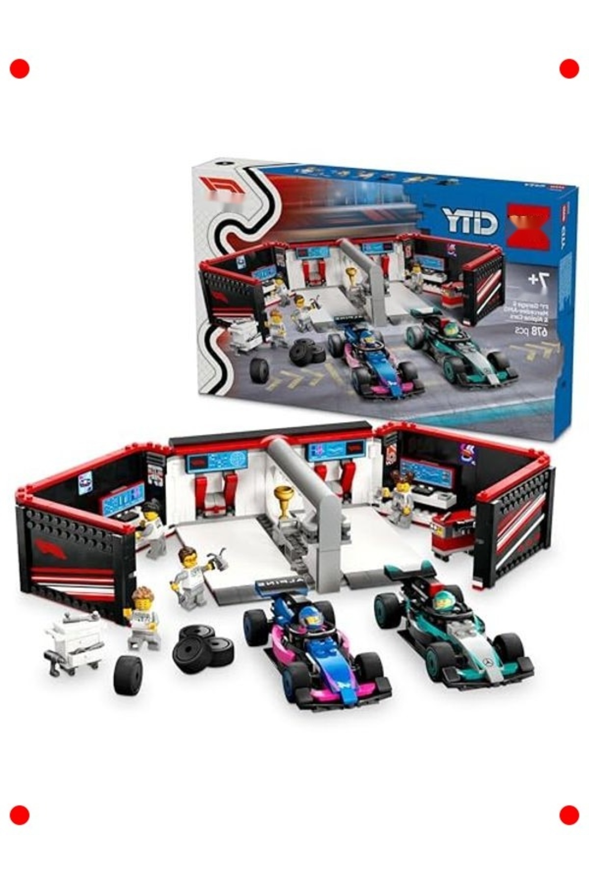 مجموعه ساختنی گاراژ مسابقه و خودروهای اسپرت (۶۷۸ قطعه)