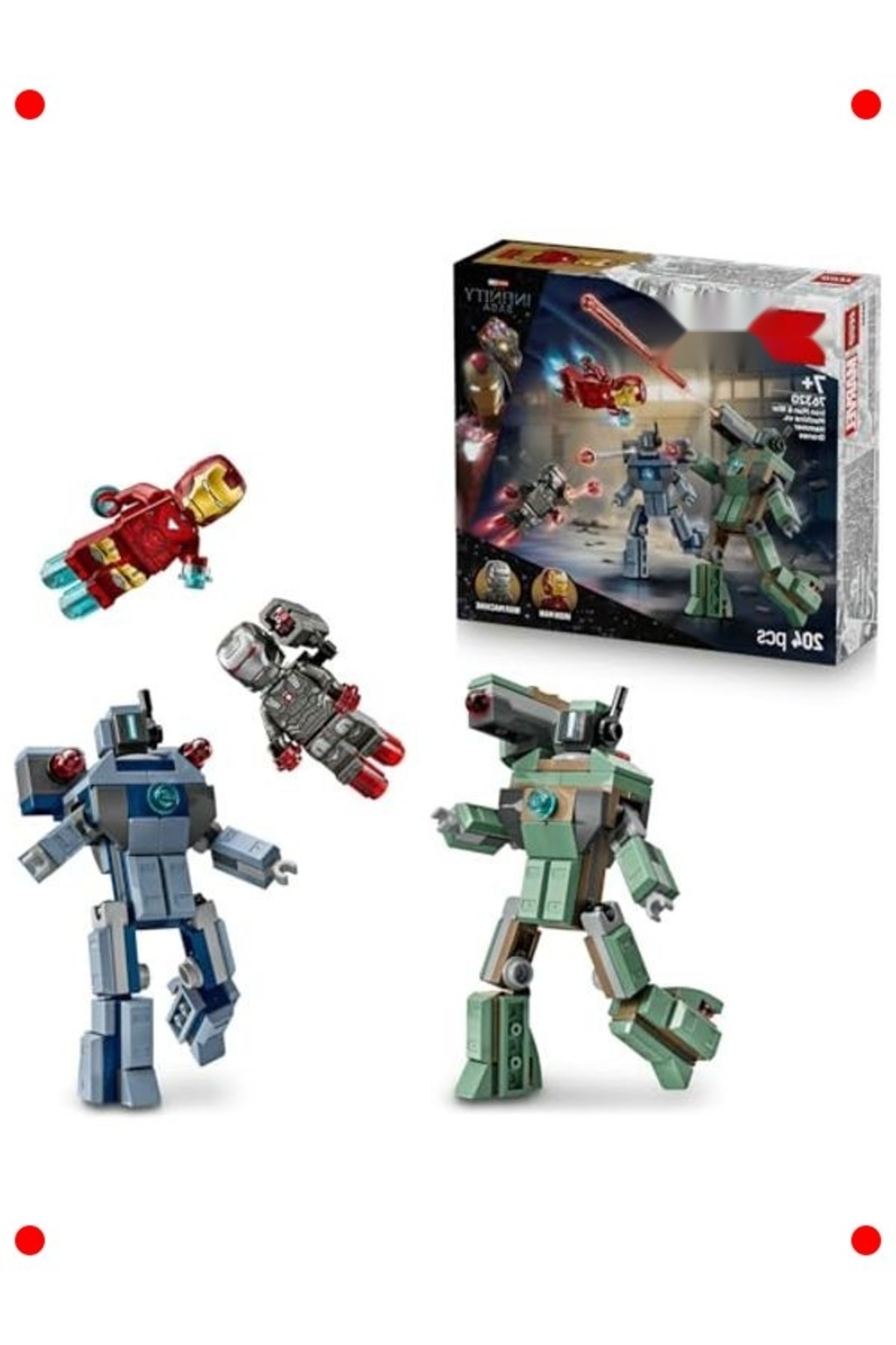 مجموعه ربات‌های قهرمان و نبرد پهپادی (۲۰۴ قطعه)