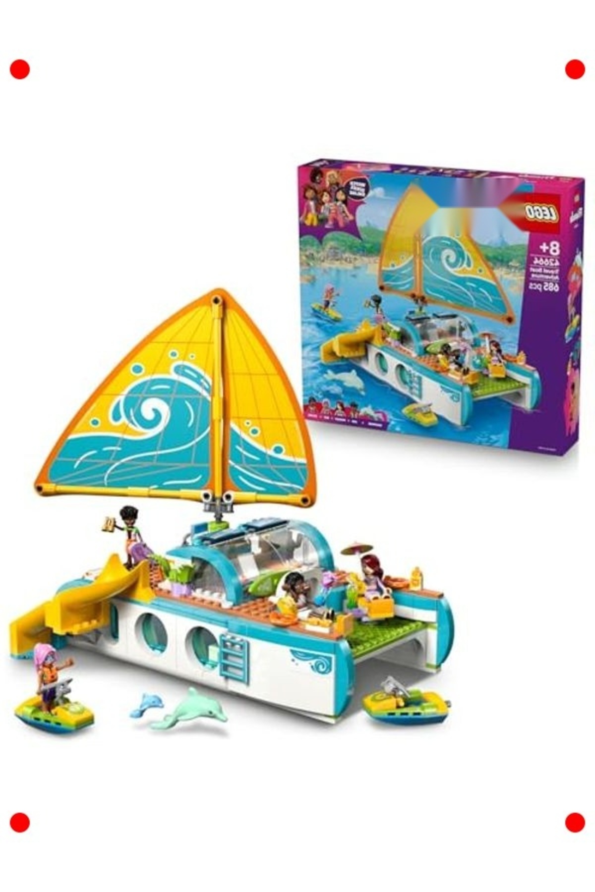 مجموعه ساخت‌وساز ماجراجویی قایق ۶۸۵ قطعه‌ای، با ۴ فیگور