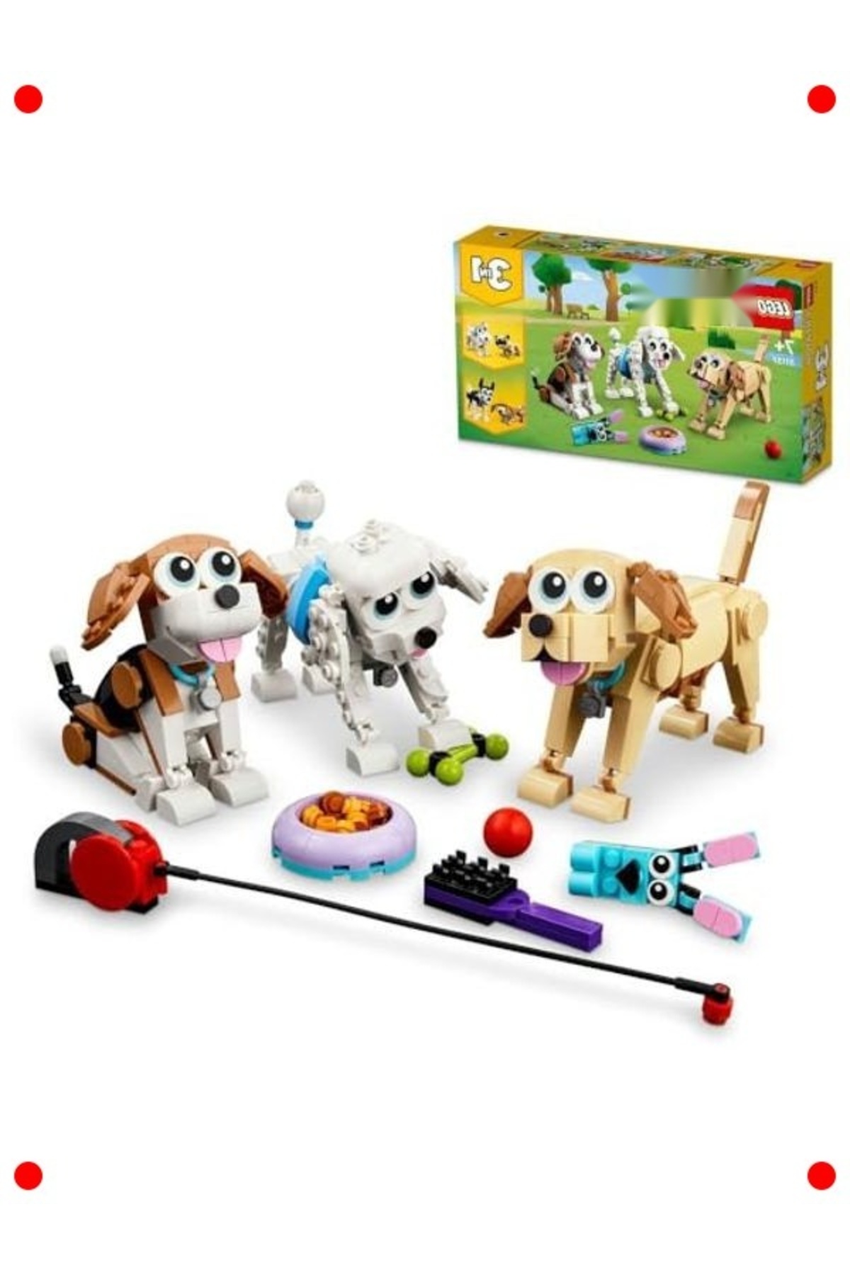 کیت ساخت سگ‌های بامزه ۳ در ۱ - ۴۷۵ قطعه