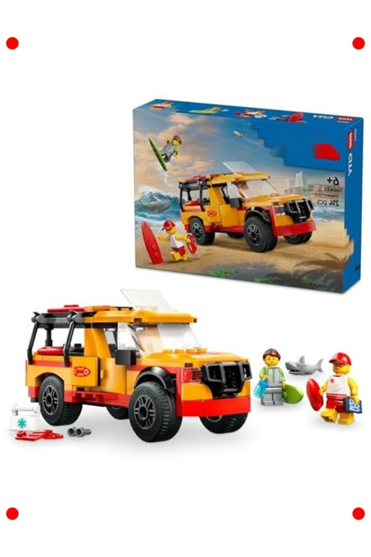 مجموعه ساخت کامیون آتش‌نشانی، سنین ۶ سال به بالا (۲۱۴ قطعه)