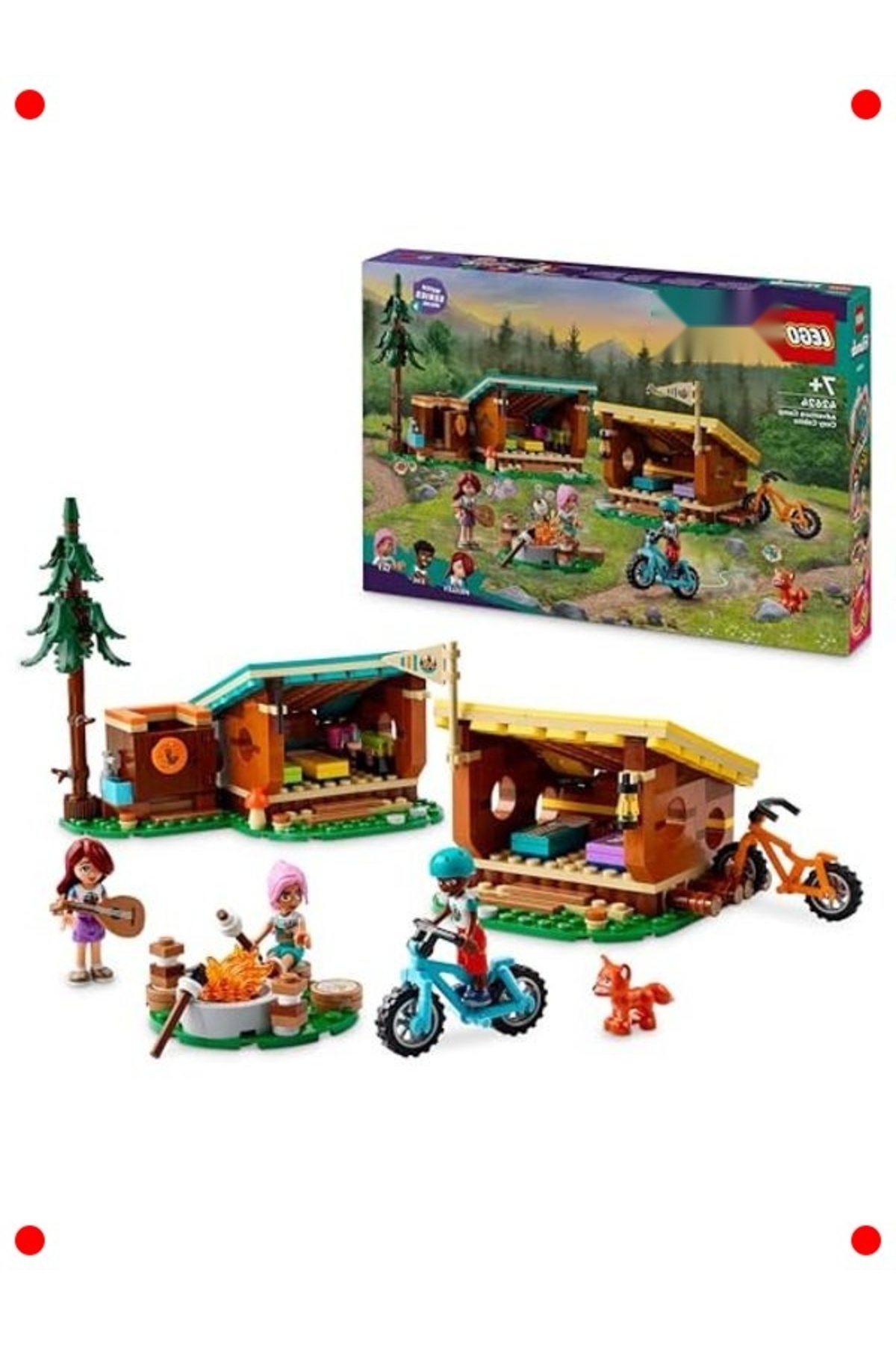 مجموعه ساختمانی کلبه‌های کمپینگ - اسباب‌بازی ماجراجویی طبیعت