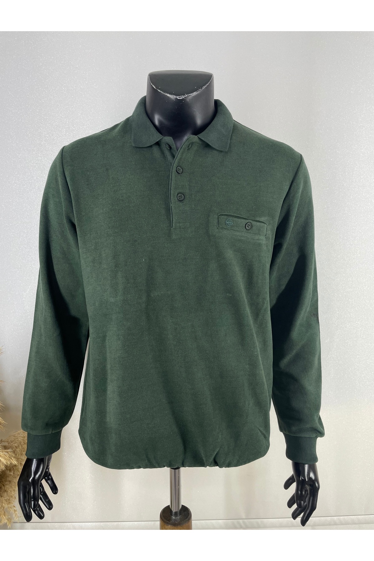 Sadık Collection Erkek Büyük Beden Polo Yaka 7XL 8XL 9XL Beden Kazak 2142/1