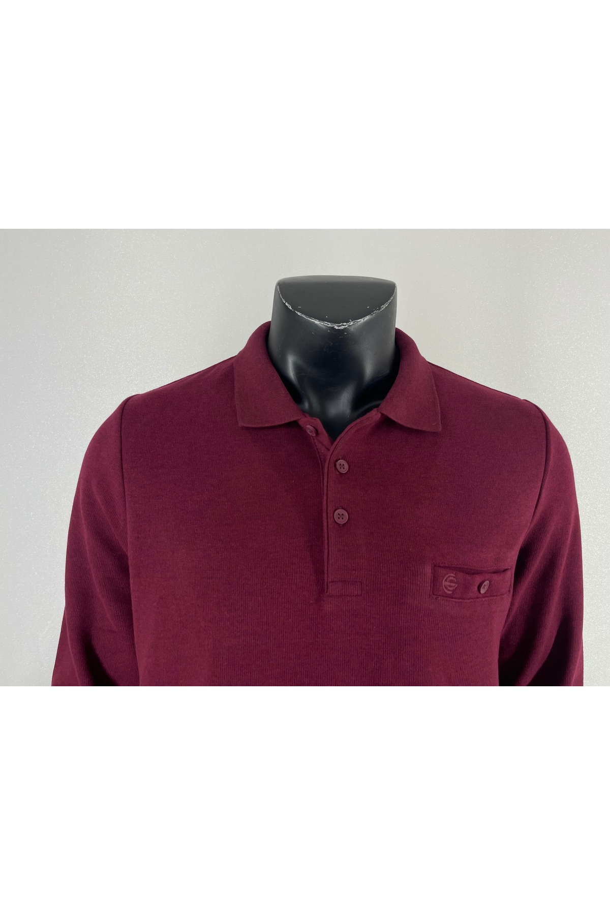 Sadık Collection Erkek Büyük Beden Polo Yaka 7XL 8XL 9XL Beden Kazak 2142/1 görsel 2