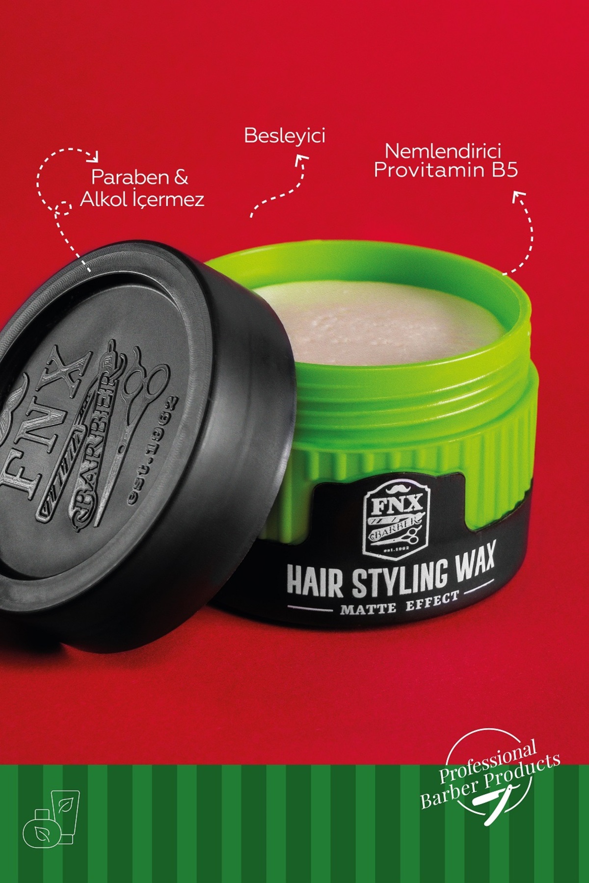 BARBER HAIR WAX 150 ML POMATTE EXTRA STRONG — STK06924 — تصویر 3 از 6
