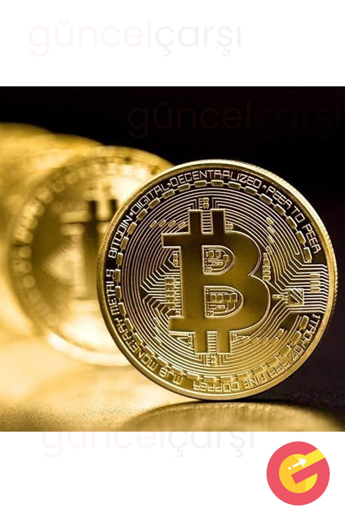 ShopMonkey 10 Adet Kutulu Bitcoin Obje Koleksiyon, BTC Altın Rengi
