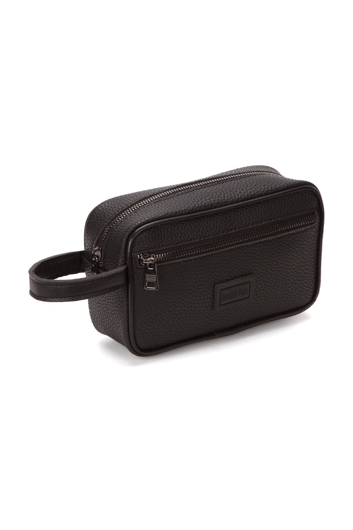 Newish Erkek Çapraz Omuz Çantası Ve Portföy Clutch Traş Bakım Günlük El Çantası - Siyah görsel 7