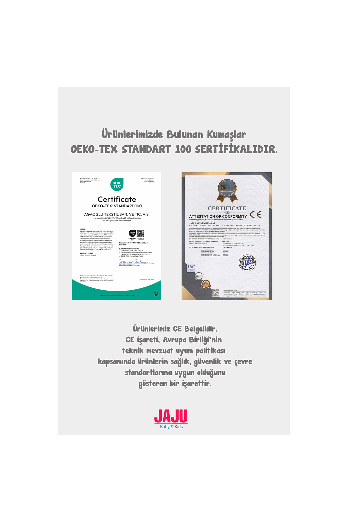 Jaju Baby Gri Panda Desenli %100 Pamuk Emzirme Yastığı – Ergonomik Destek + Yıkanabilir Kılıf fotoğrafı 2 (önizleme)