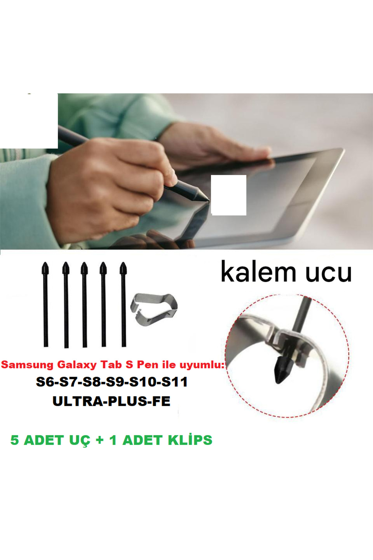 S Pen Tablet Compatible Pen Tip Tab S6/s6lte/s7fe/s7ultra/s8 /s8 Ultra/s9/s9fe/S10/s11 (5 PCS)