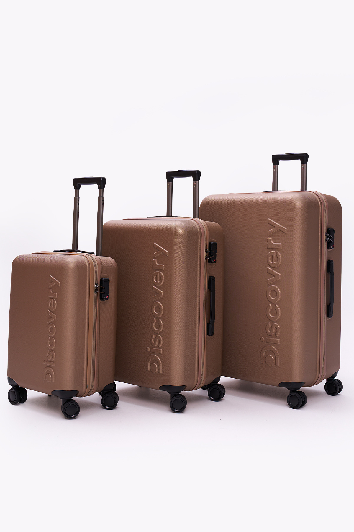Discovery  3'lü Valiz Seti – Ultra Hafif, Darbe Dayanıklı, 360° Sessiz Tekerlek, TSA Kilit