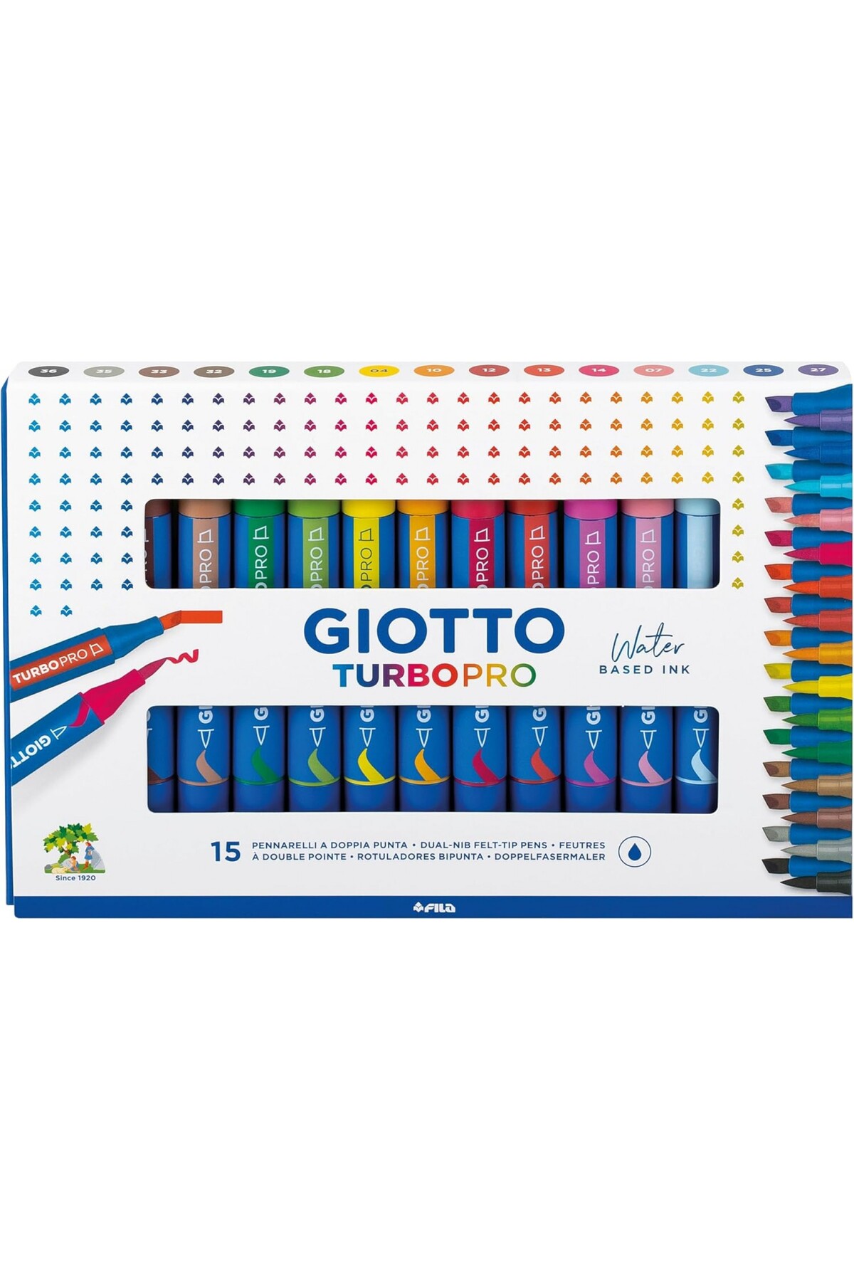 Giotto Turbo Pro 15'li Çift Uçlu Marker Kalem Seti / 427800