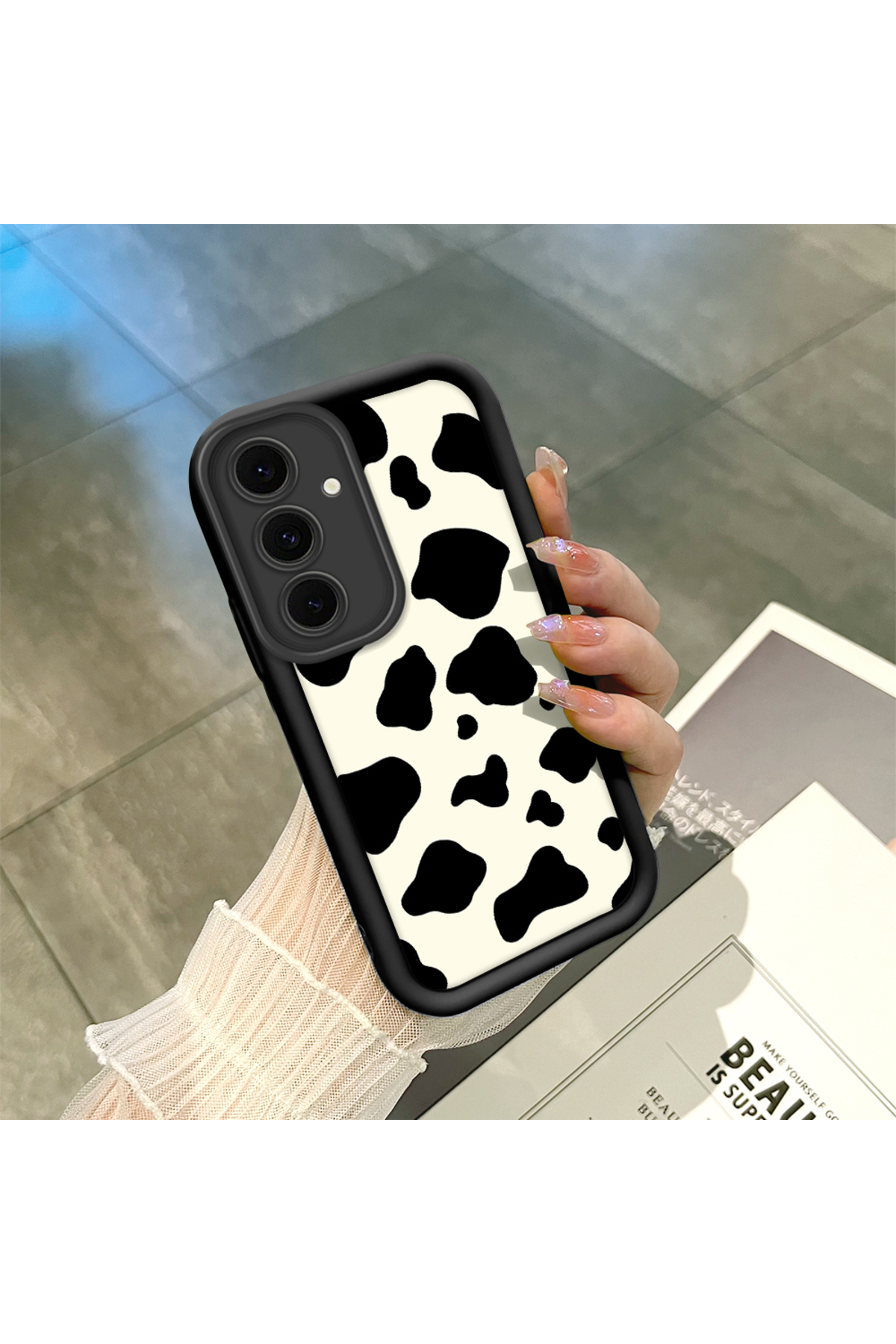 Samsung Galaxy S24 Fe Compatible Silicone Material Shockproof Simple Black Phone Case