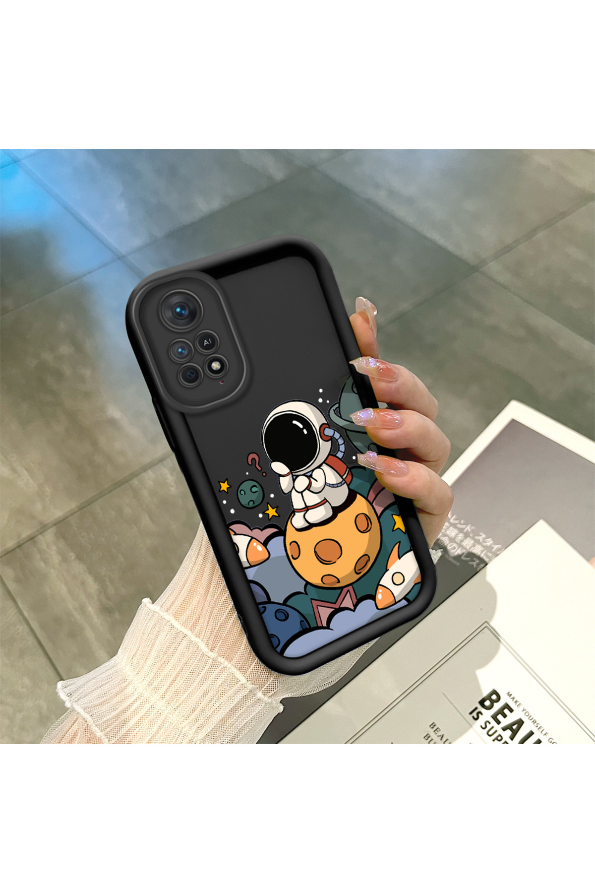 Xiaomi Redmi Note 12 Pro 4G Compatible Astronauts Anti-fall Soft Silicone Phone Case