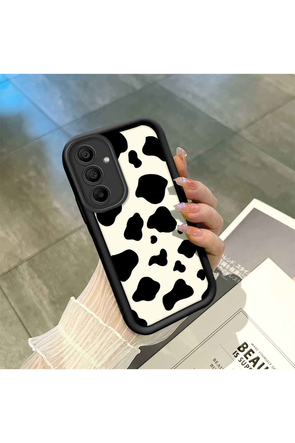 Samsung Galaxy A15 Compatible Silicone Material Shockproof Simple Black Color Phone Case
