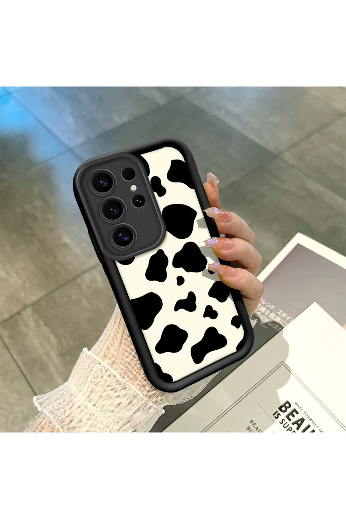 Samsung Galaxy S25 Ultra Compatible Silicone Material Shockproof Simple Black Phone Case