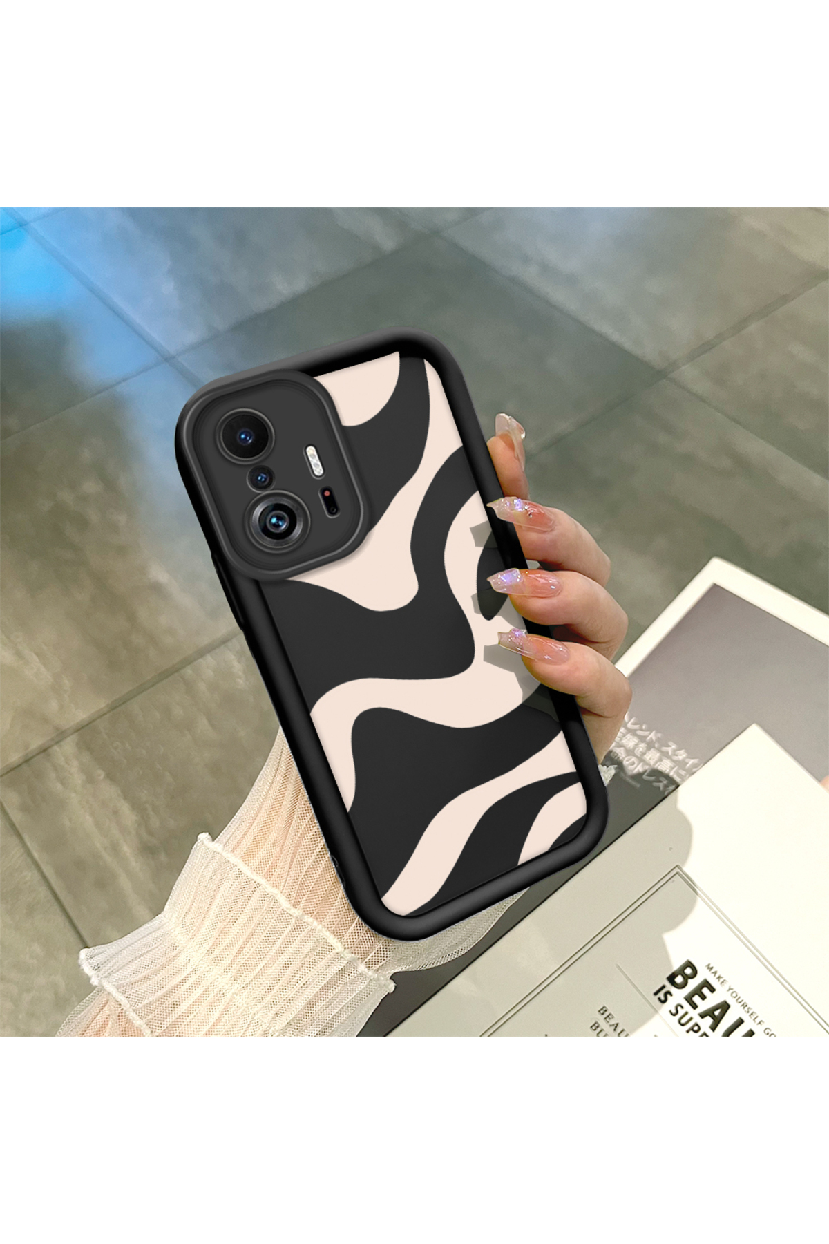 Xiaomi Mi 11T/Mi 11T Pro Compatible Lines Anti-fall Simplicity Soft Silicone Phone Case