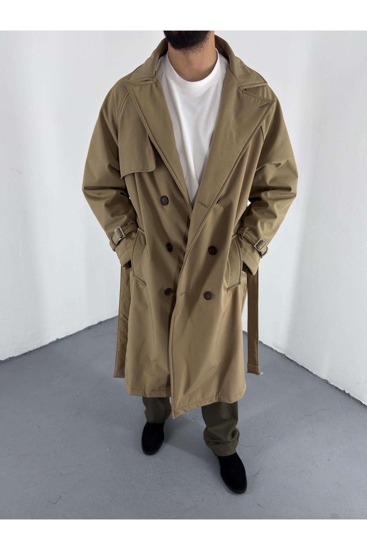 FURY wear OverSize ShoftShell Trençkot İçi Polarlı görsel 2