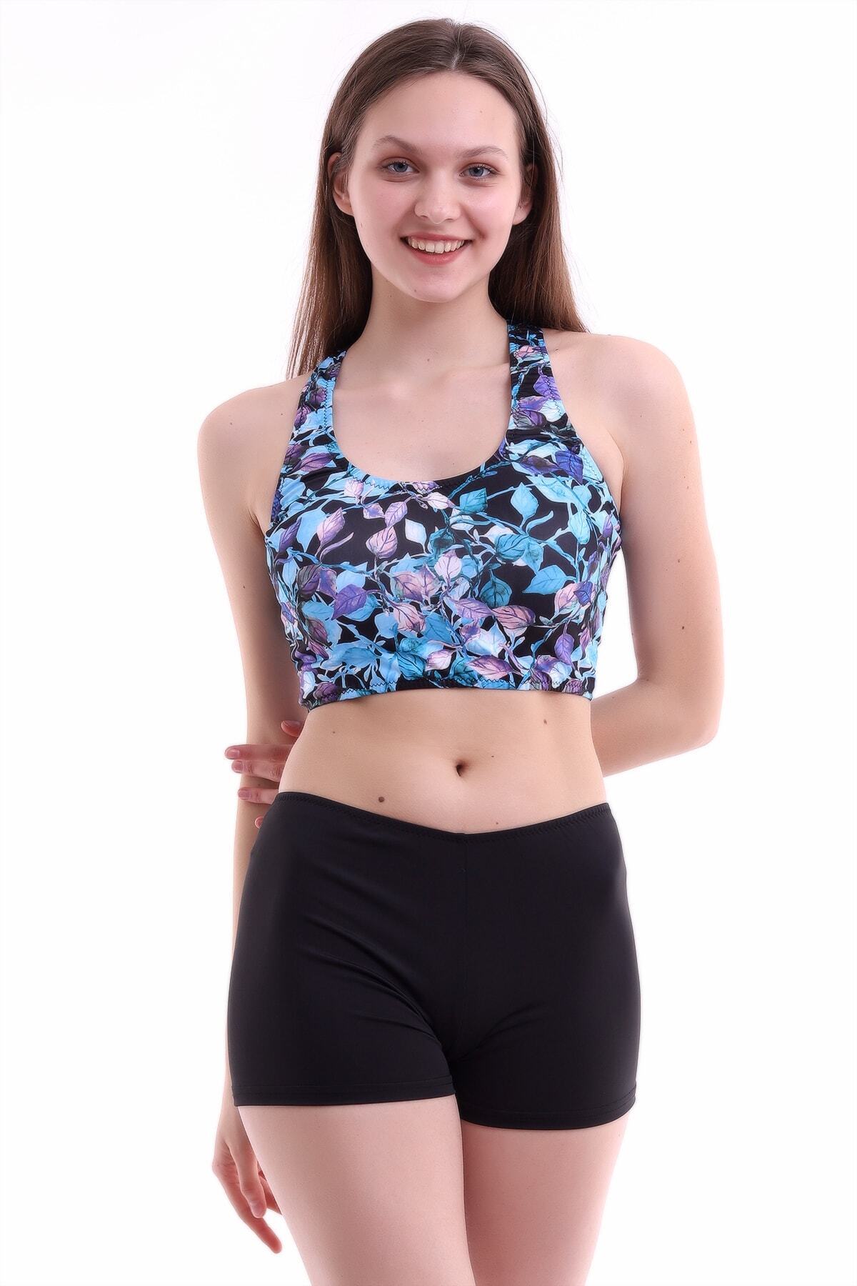 Aykum Mayo Aykum,şortlu Badi Bikini Takımı,( Şortu Astarlı)