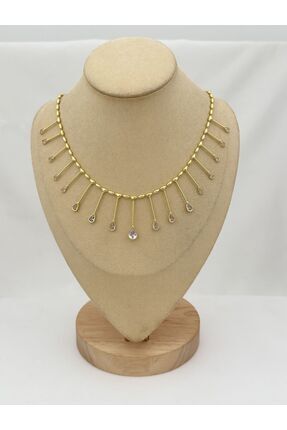 JEWELRY Damla Zirkon Taşlı Zincir Kolye