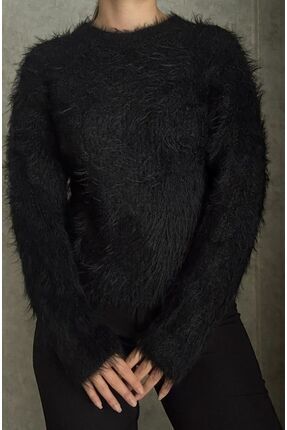 Aure Store Oslo Yumuşak Sakallı Kürk Triko Kazak