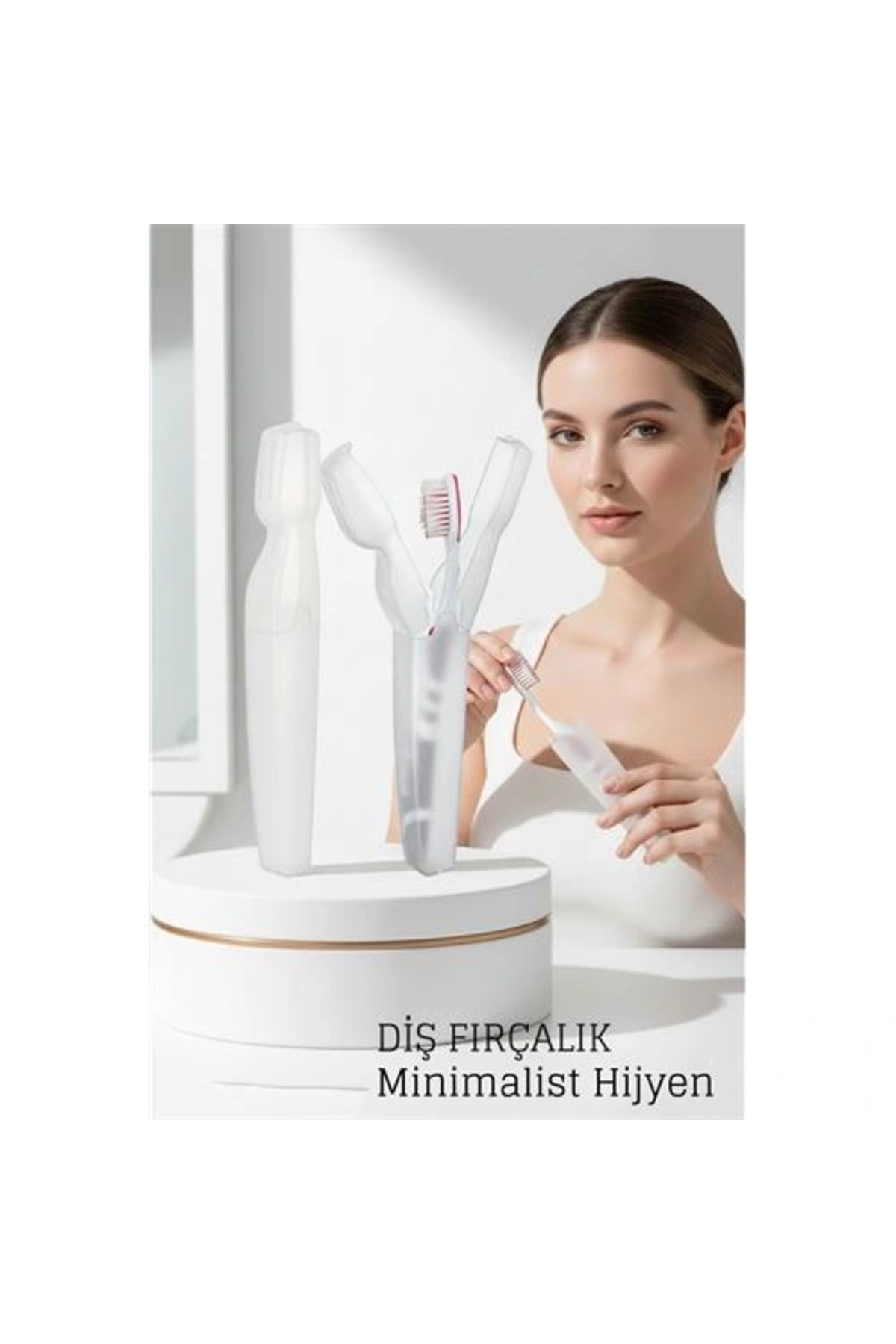 PAZAR DÜNYASI BFS Kapaklı Diş Fırçası Kutusu Kapaklı Diş Fırçalık – Hijyenik ve Şık Banyo Düzeni