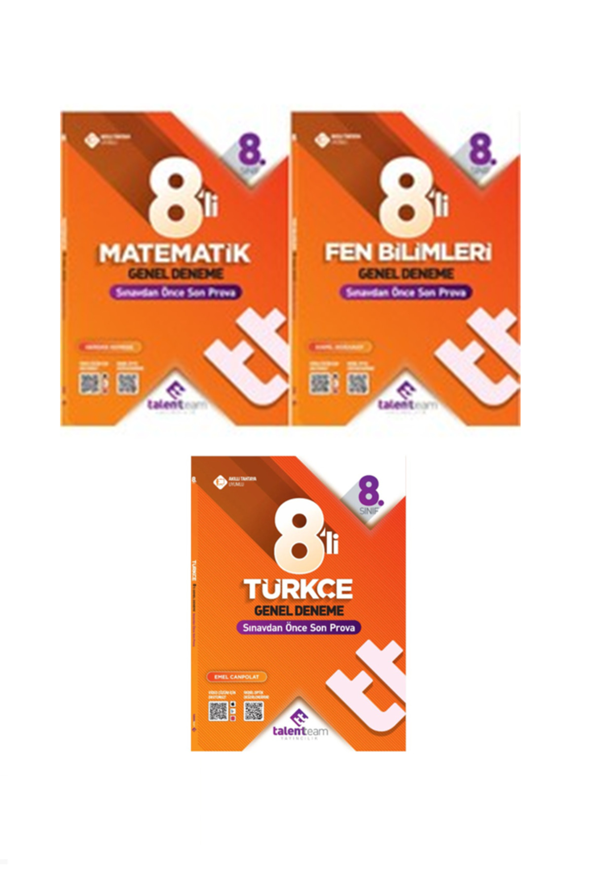 Günay Yayınları Talent Team 8. Sınıf Türkçe + Matemetik + Fen 8 li