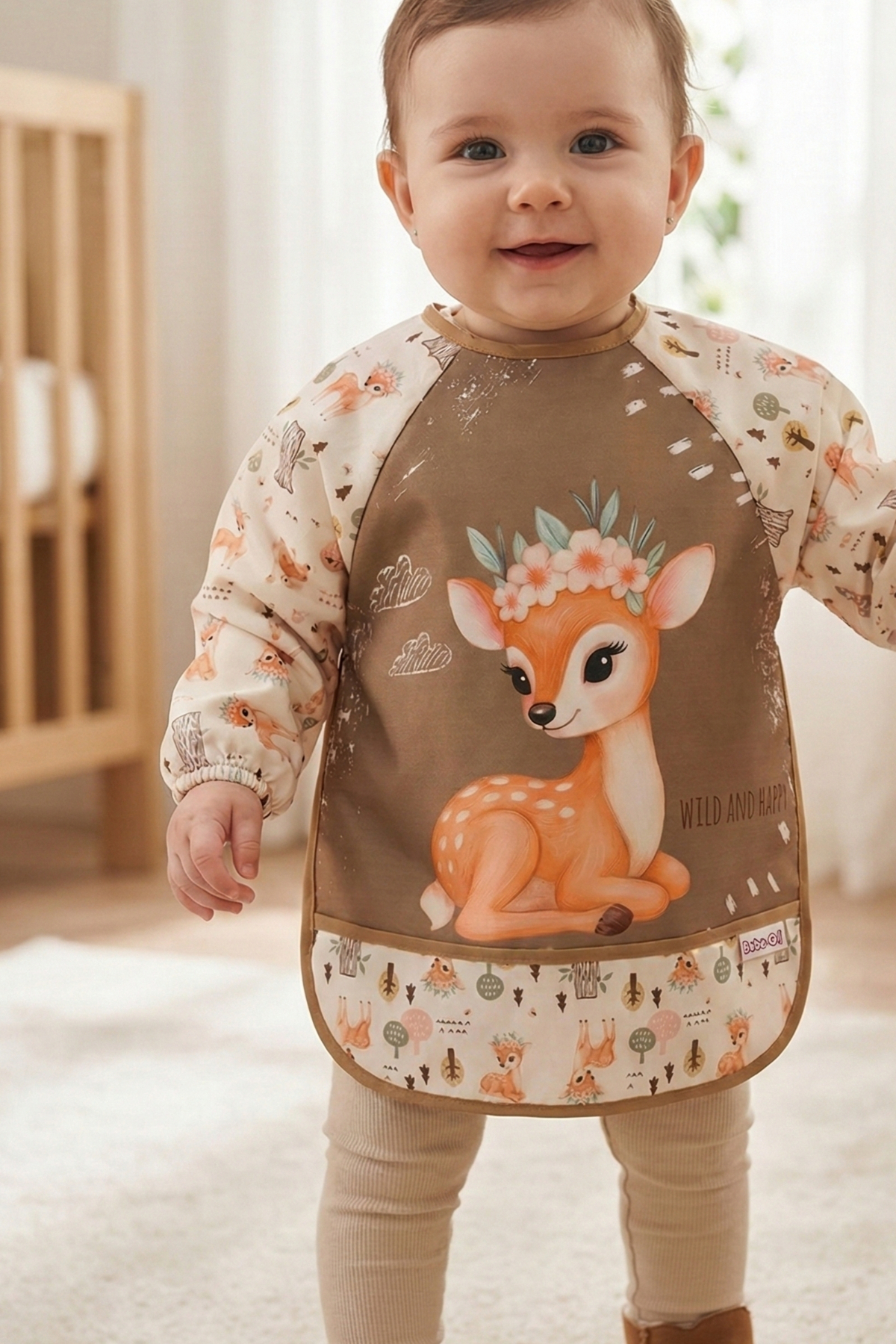 Bebechi 3 Lü Kombin(TAVŞAN-CEYLAN-KUĞU) Set (SIVI GEÇİRMEZ) Aktivite ve Mama Önlüğü 6-24 Ay fotoğrafı 3 (önizleme)