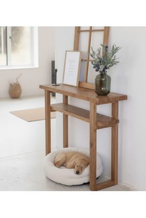 Modüler Ekipman Masif Ahşap Dresuar 100×30×80 – Giriş Holü Konsol Masa | Mini...