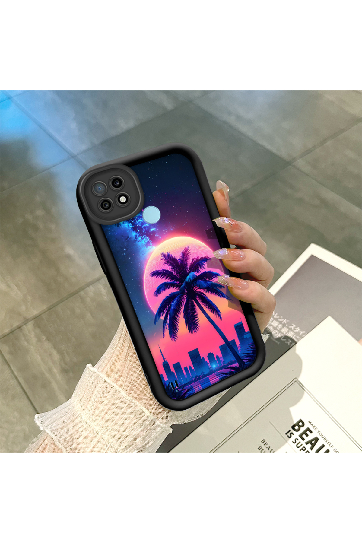 Realme C21 Compatible Evening Sun Anti-fall Soft Silicone Phone Case