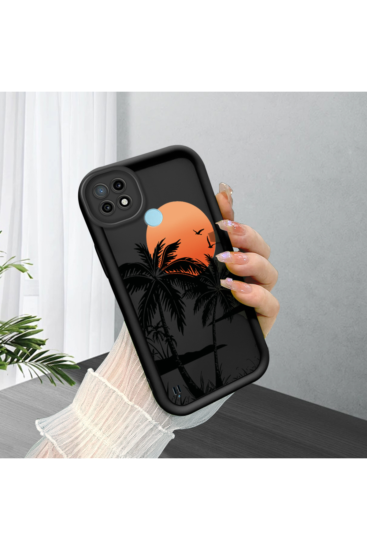 Realme C21 Compatible Evening Sun Anti-fall Soft Silicone Phone Case