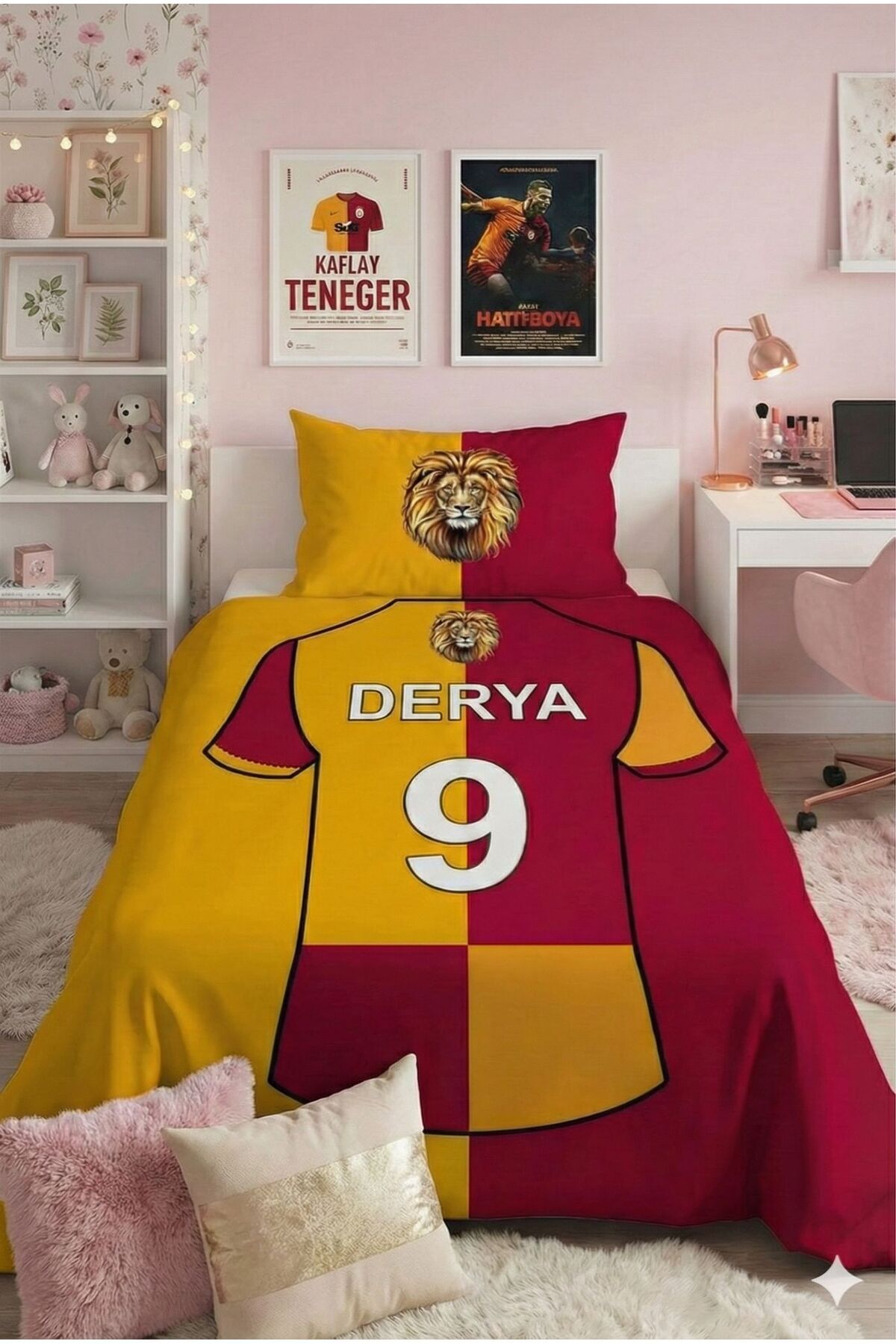 BAMBAŞKA MODA İsimli Taraftar/Forma Desenli Yatak Örtüsü MKTİYT-4084 fotoğrafı 2 (önizleme)