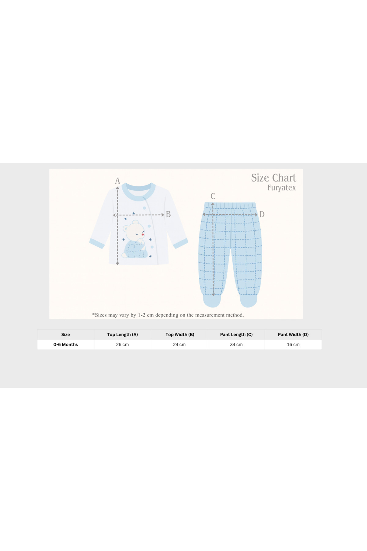 FURYATEX Mavi Erkek Bebek Çizgili Ayıcık 5 li Hastane Çıkış Seti fotoğrafı 6 (önizleme)